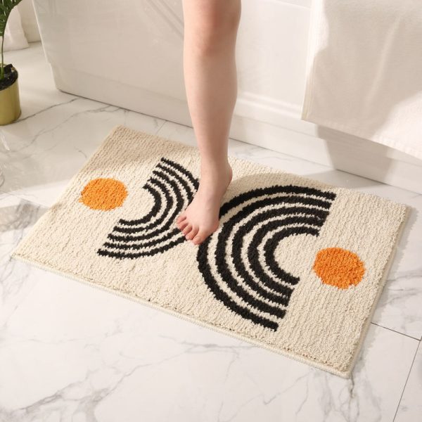 Non-Slip Fluffy Soft Plush Microfiber Quick Dry Machine Washable Ultra Shaggy Bath Mats