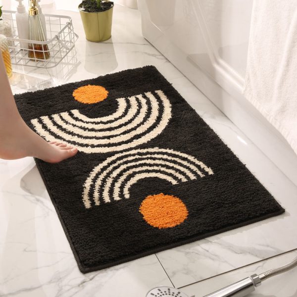 Non-Slip Fluffy Soft Plush Microfiber Quick Dry Machine Washable Ultra Shaggy Bath Mats