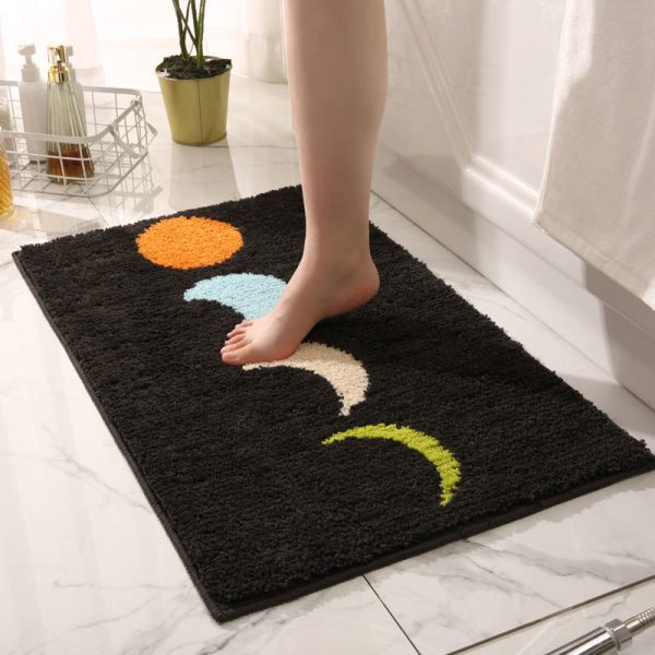 Non-Slip Fluffy Soft Plush Microfiber Quick Dry Machine Washable Ultra Shaggy Bath Mats