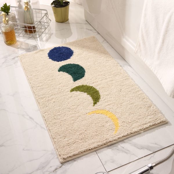 Non-Slip Fluffy Soft Plush Microfiber Quick Dry Machine Washable Ultra Shaggy Bath Mats