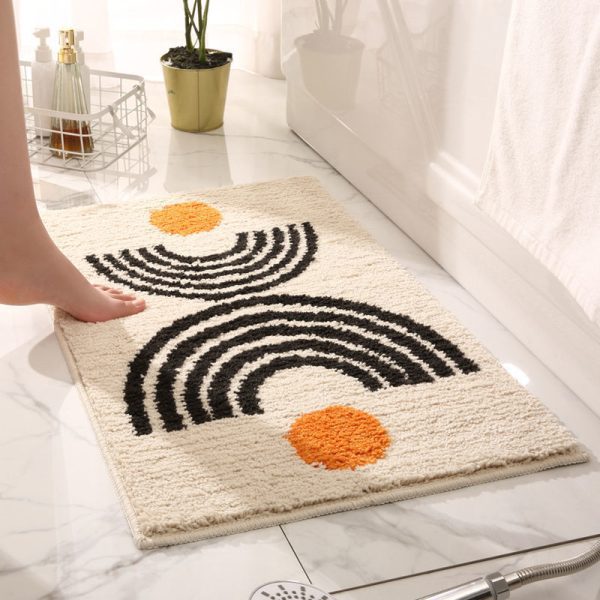 Non-Slip Fluffy Soft Plush Microfiber Quick Dry Machine Washable Ultra Shaggy Bath Mats