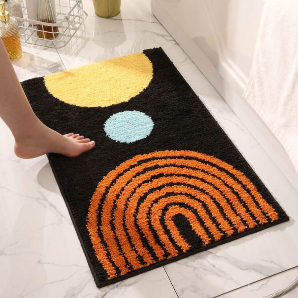 Non-Slip Fluffy Soft Plush Microfiber Quick Dry Machine Washable Ultra Shaggy Bath Mats