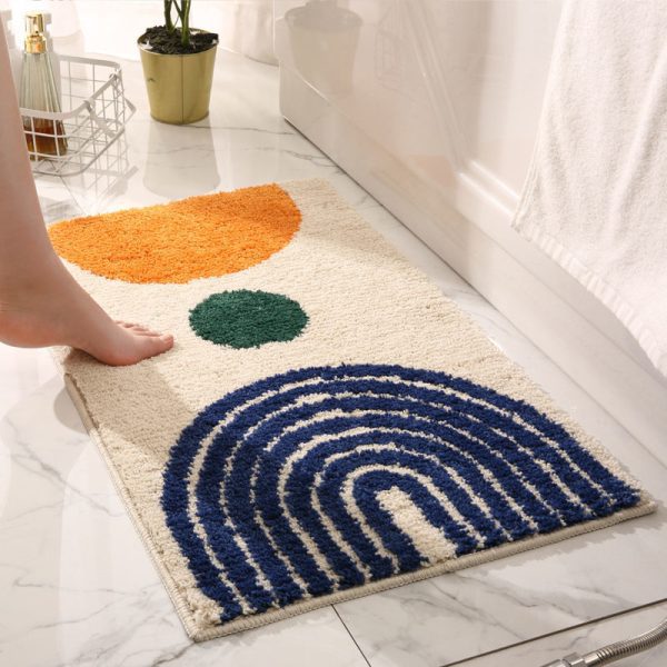 Non-Slip Fluffy Soft Plush Microfiber Quick Dry Machine Washable Ultra Shaggy Bath Mats