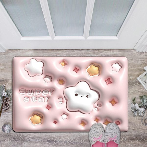 Memory Foam Bath Rug | Star Non-Slip Bathroom Mat