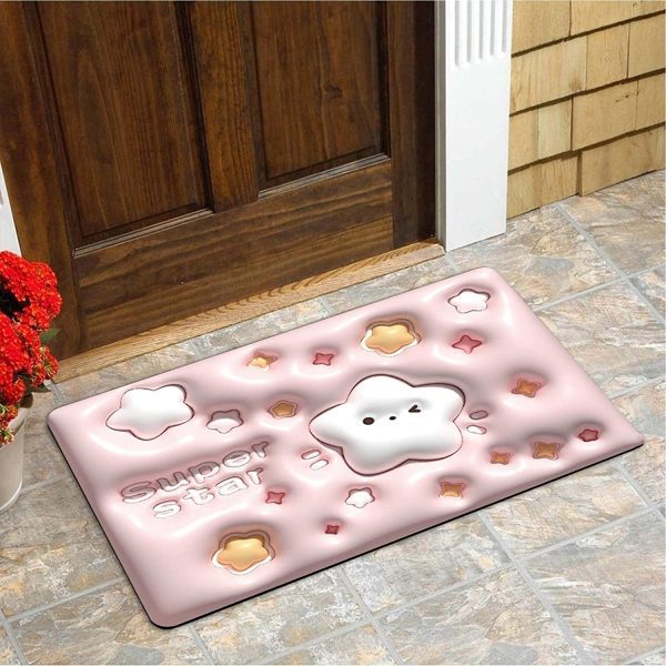 Memory Foam Bath Rug | Star Non-Slip Bathroom Mat