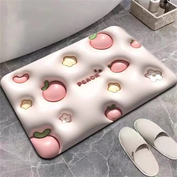 3D Visual Anti-Slip Absorbent Bath Mat