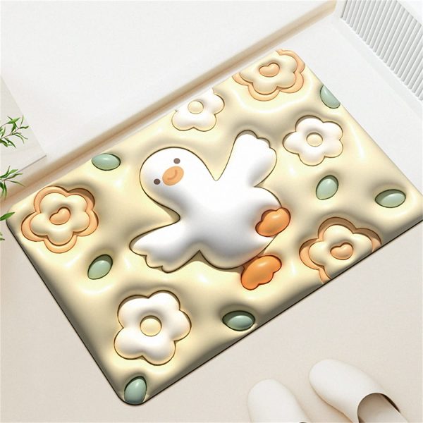 3D Visual Anti-Slip Absorbent Bath Mat