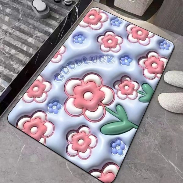 3D Visual Quick Drying Bathroom Rug