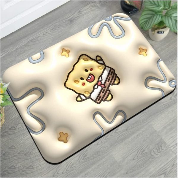 3D Visual Anti-Slip Absorbent Bath Mat