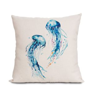 Jellyfish Throw Pillow Cushion Cover