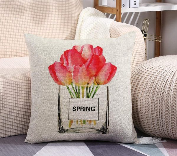 Painting Flowers Decorative Pillow Covers