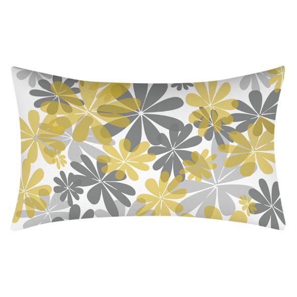 Yellow Flower Decorative Pillows Case