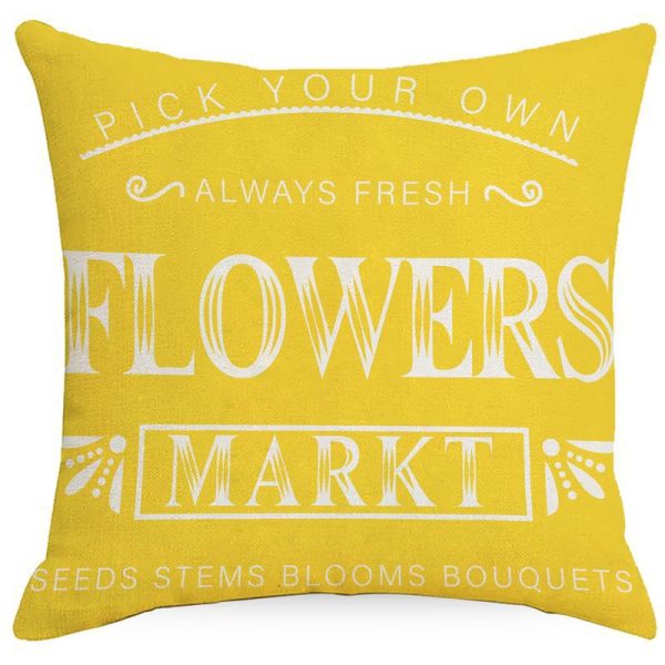 Tulips Bicycle Throw Pillow Covers