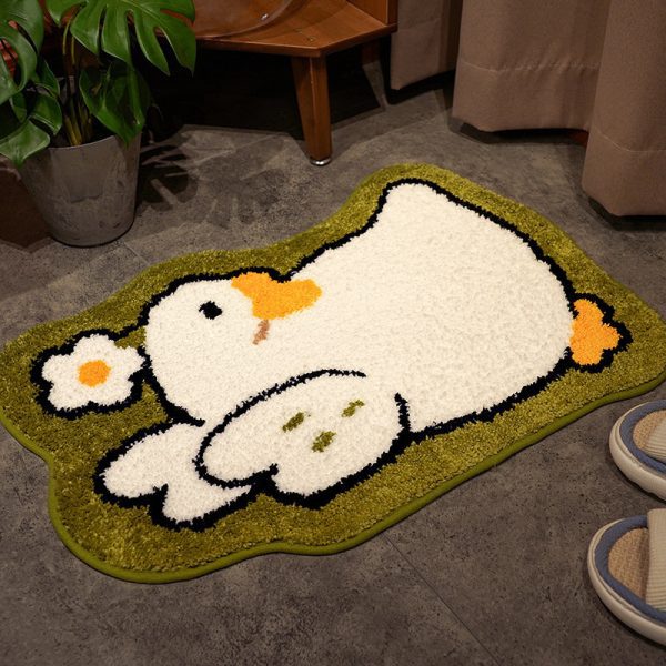 Microfiber Goose Non Slip Absorbent with TPR Backing Ultra Soft Bath Mat