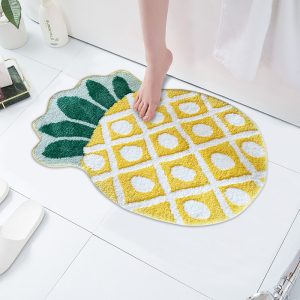 Cute Fruit Shape Non-Slip Microfiber Absorbent Washable Bath Mat