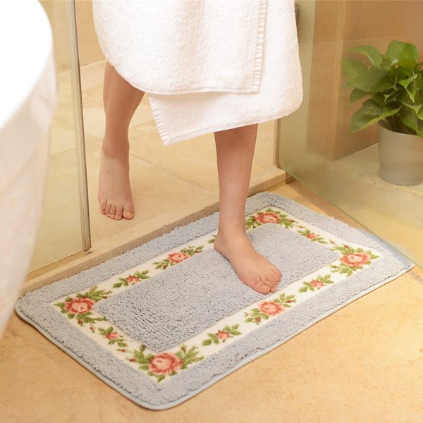 Nice Rose Flower Area Rugs Super Soft Bath Mat