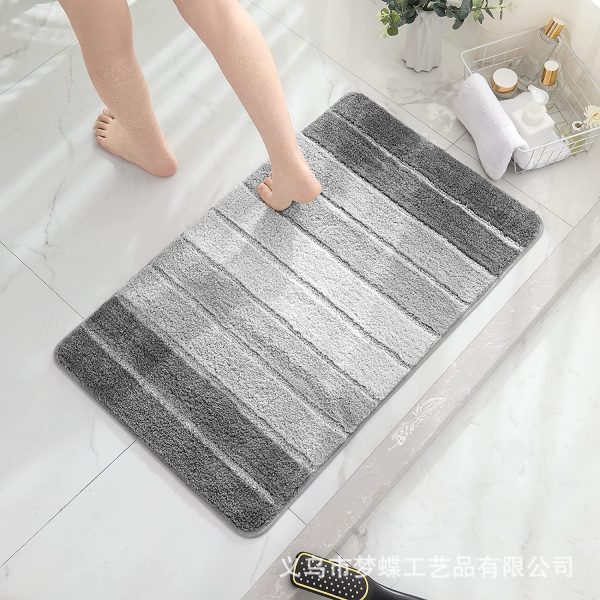 Non Slip Soft and Absorbent Microfibrer Bath Mats Machine Wash Dry Green