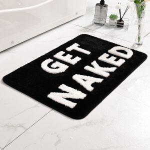 Get Naked Bath Mat Non Slip Absorbent Machine Washable