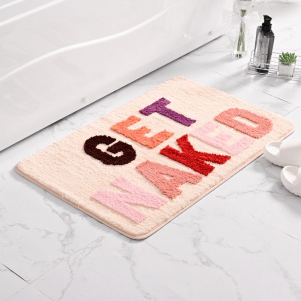 Get Naked Bath Mat Non Slip Absorbent Machine Washable