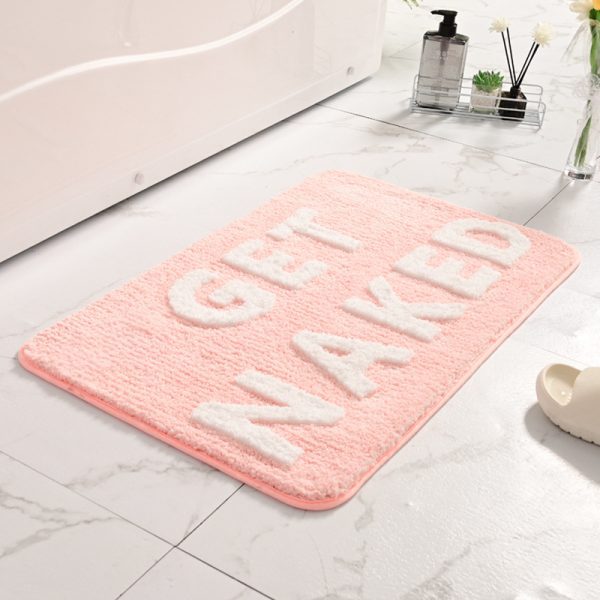 Get Naked Bath Mat Non Slip Absorbent Machine Washable