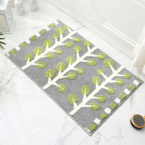 Luxury Leaf Plant Non-slip Absorbent Bath Mat