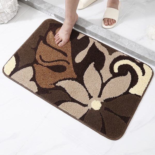 Luxury Leaf Plant Non-slip Absorbent Bath Mat