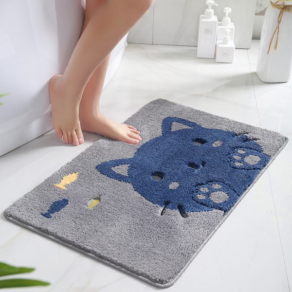 Cartoon animal absorbent non-slip bathmat