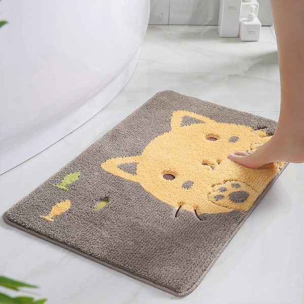 Cartoon animal absorbent non-slip bathmat