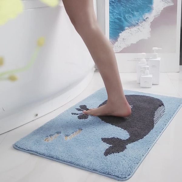 Cartoon animal absorbent non-slip bathmat