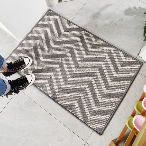 Geometric shaped bath mat absorbent non-slip wear-resistant