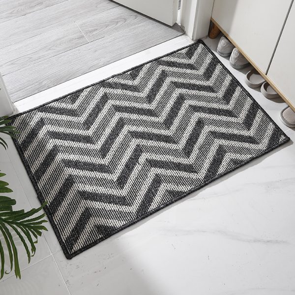 Geometric shaped bath mat absorbent non-slip wear-resistant