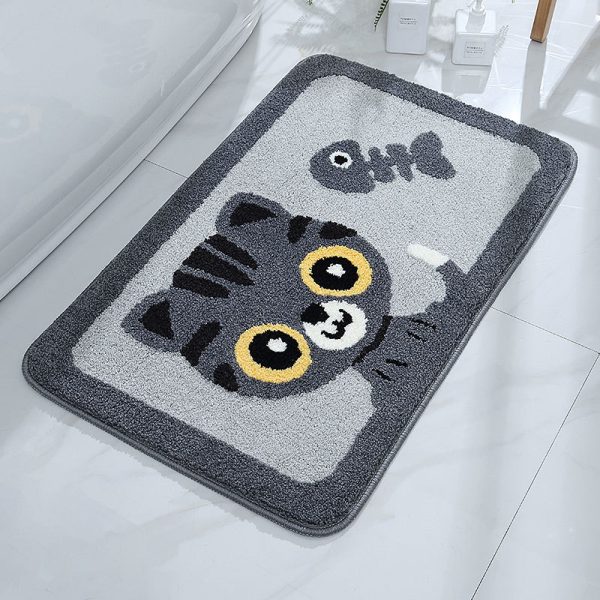 Cartoon bath mat absorbent non slip cute duckling