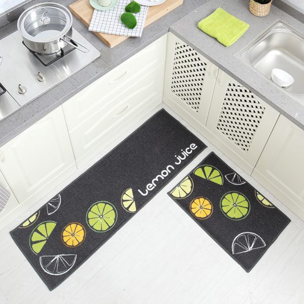 Anti-oil absorbent long strip non-slip bath mat