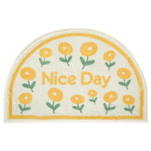 Nice Day cute cartoon imitation cashmere bath mat