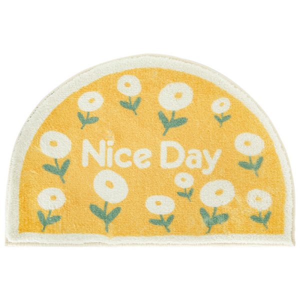 Nice Day cute cartoon imitation cashmere bath mat