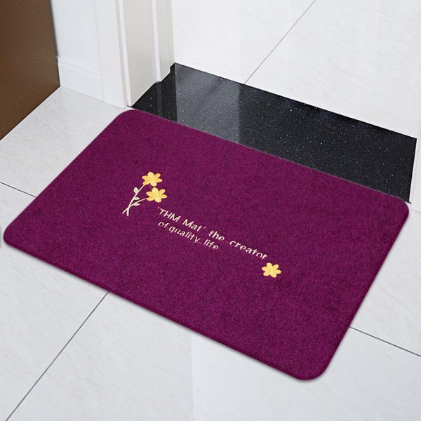 Stable non-slip mud removal sand scraping easy to clean four-leaf clover bath mat