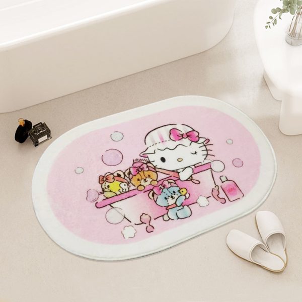 Cartoon cute carpet kulomi sanrio series lee bath mat imitation cashmere