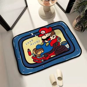 Mario diatom mud absorbs water anti-slip quick dry bath mat