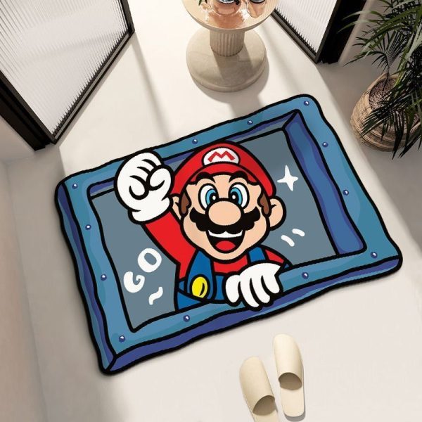 Mario diatom mud absorbs water anti-slip quick dry bath mat