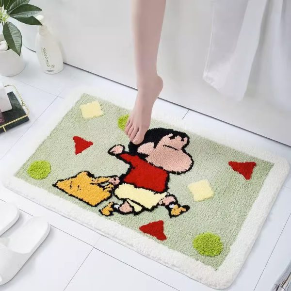 Crayon small new absorbent anti-slip quick dry bath mat