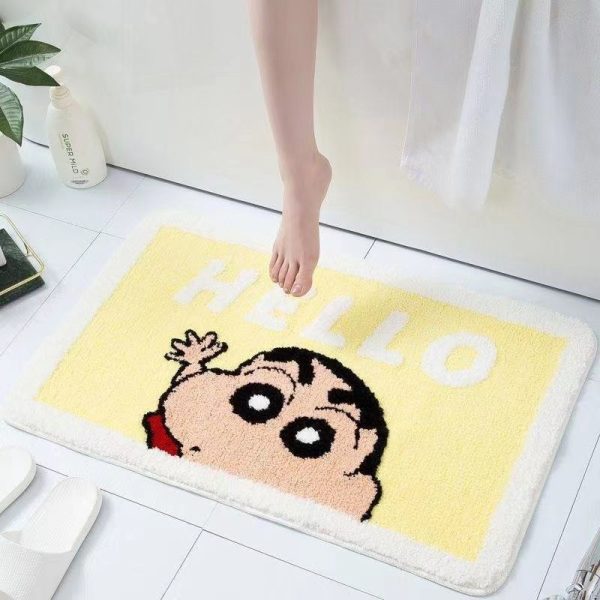 Crayon small new absorbent anti-slip quick dry bath mat