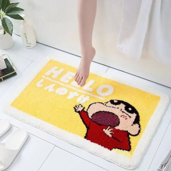 Crayon small new absorbent anti-slip quick dry bath mat