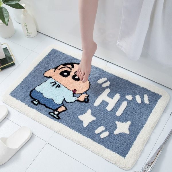 Crayon small new absorbent anti-slip quick dry bath mat