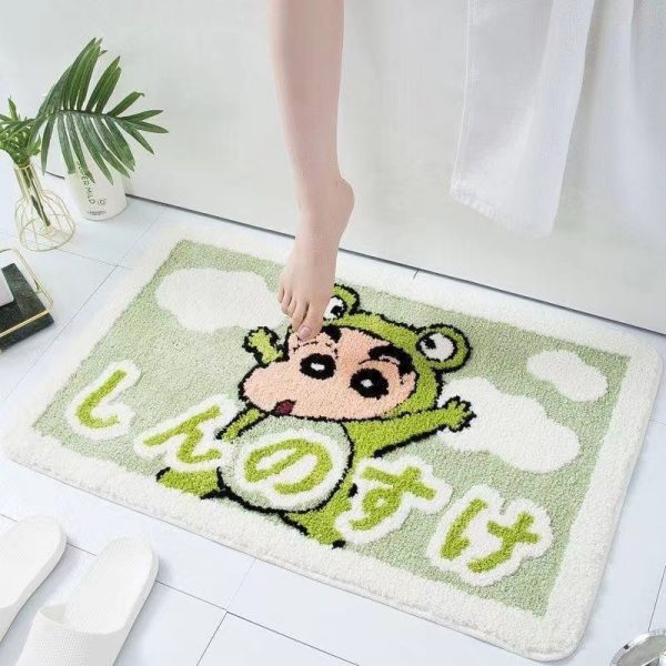 Crayon small new absorbent anti-slip quick dry bath mat