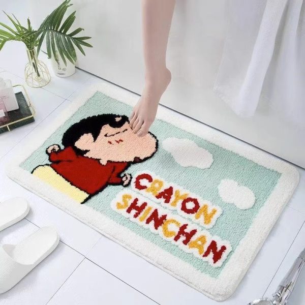 Crayon small new absorbent anti-slip quick dry bath mat