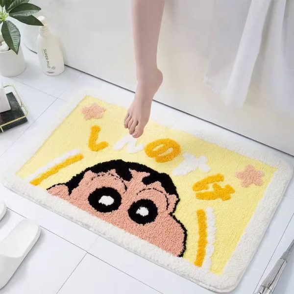 Crayon small new absorbent anti-slip quick dry bath mat