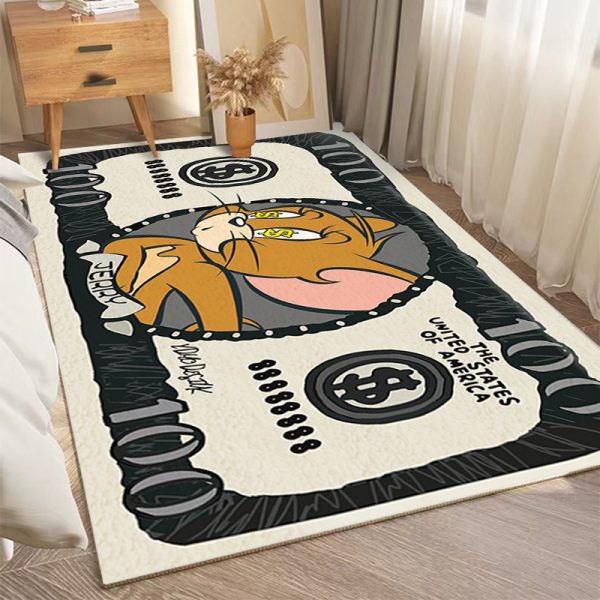 Cartoon Tom & Jerry cute imitation cashmere soft glutinous comfort floor mat