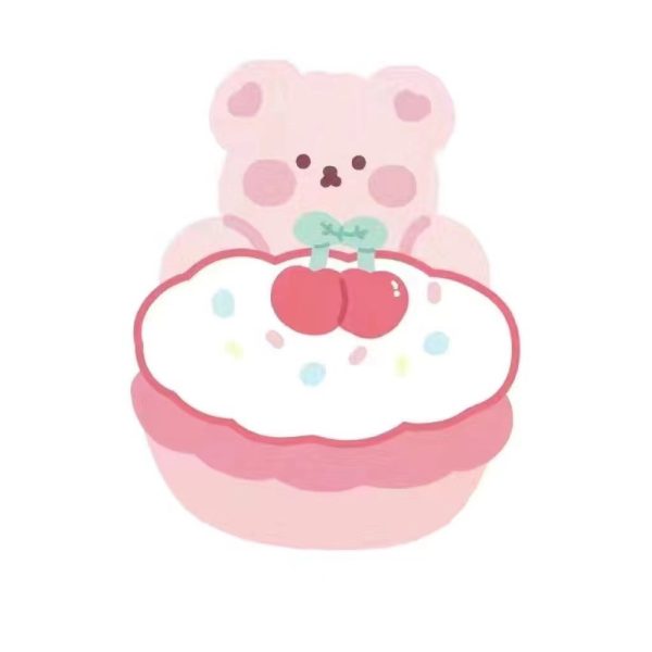 Cartoon pink cute girly style bath mat