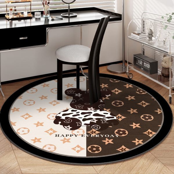 bearbrick round foldable round cartoon floor mat