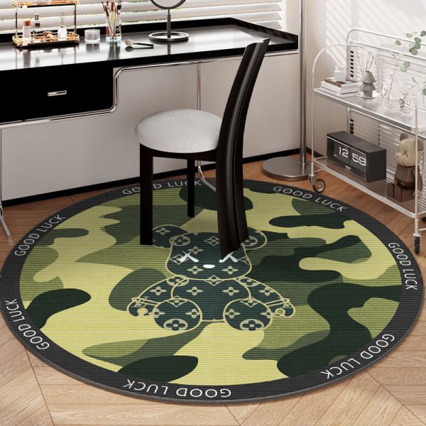 bearbrick round foldable round cartoon floor mat